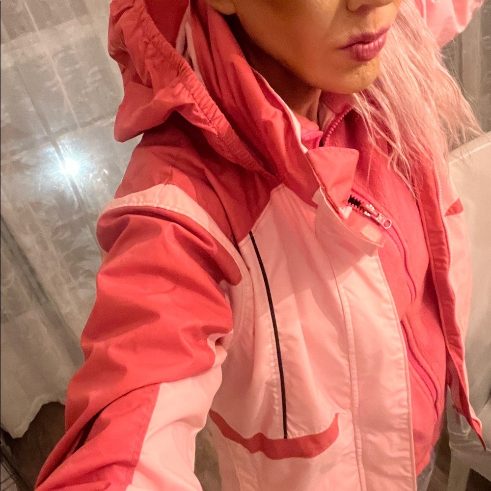 Retro 3 in 1 winter snow coat fleece warm winter pink size 14/16 or XS